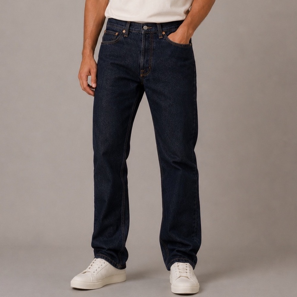 Levis 501 Original Fit Mens‎ Straight Leg Dark Wash Indigo Jeans W36 L30 |O1